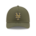 New Era - New York Mets - 9FORTY M-CROWN - A-Frame Snapback - ARMED FORCES - Olive - Headz Up 