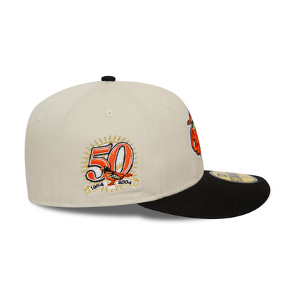 New Era - MLB Pin 59Fifty Low Profile Fitted - Baltimore Orioles - Chrome/Orange - Headz Up 