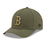 New Era - Boston Red Sox - 9FORTY M-CROWN - A-Frame Snapback - ARMED FORCES - Olive - Headz Up 