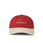Pica Pica - Ask Me For I.D - Dad Cap - Red/Beige - Headz Up 