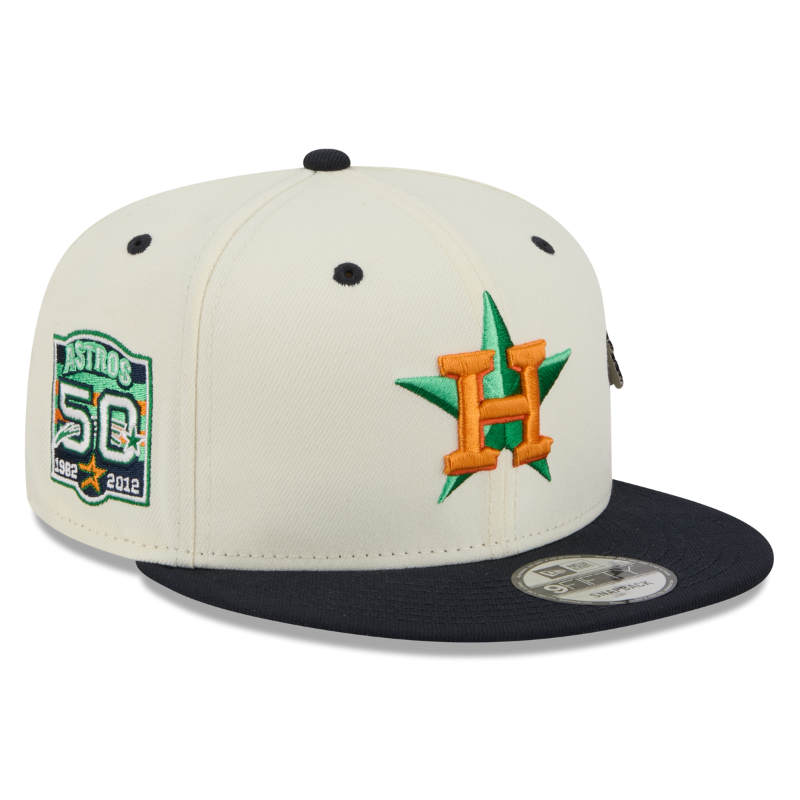 New Era - 9FIFTY Snapback - Houston Astros - MASCOT PIN - Chrome/Black - Headz Up 