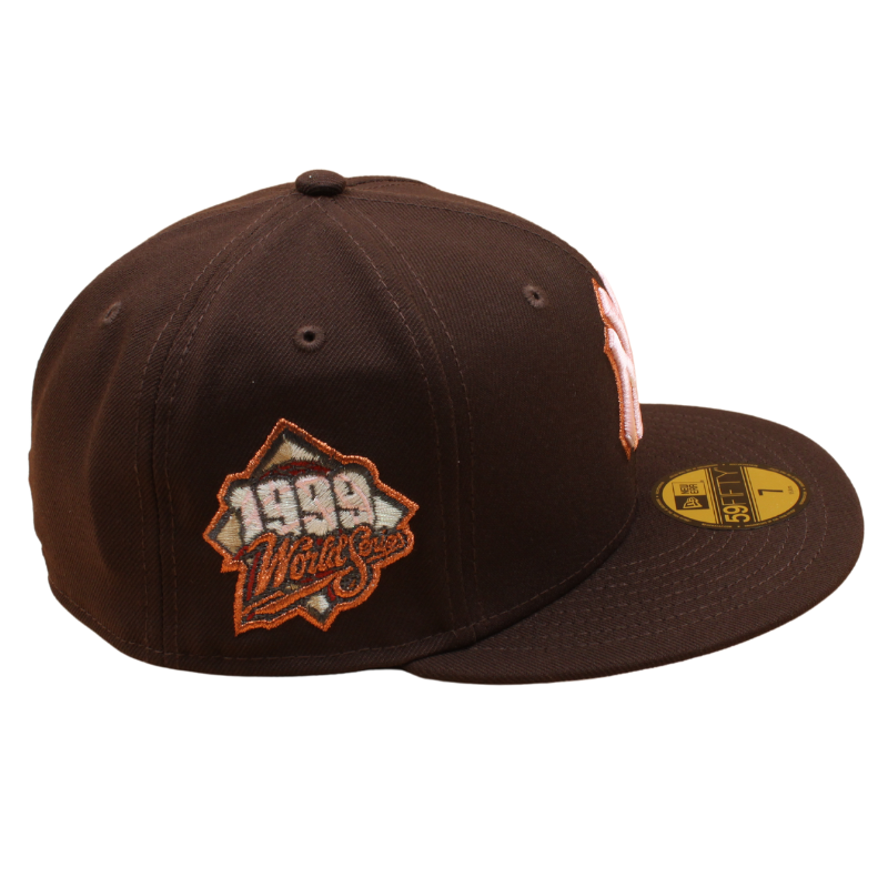 New Era - 59FIFTY - New York Yankees Cooperstown - World Series 1999 - Burnt Wood/Pink Outline - Headz Up 