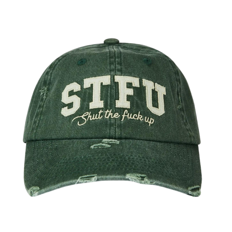 Pica Pica - STFU - Dad Cap - Washed Green - Headz Up 