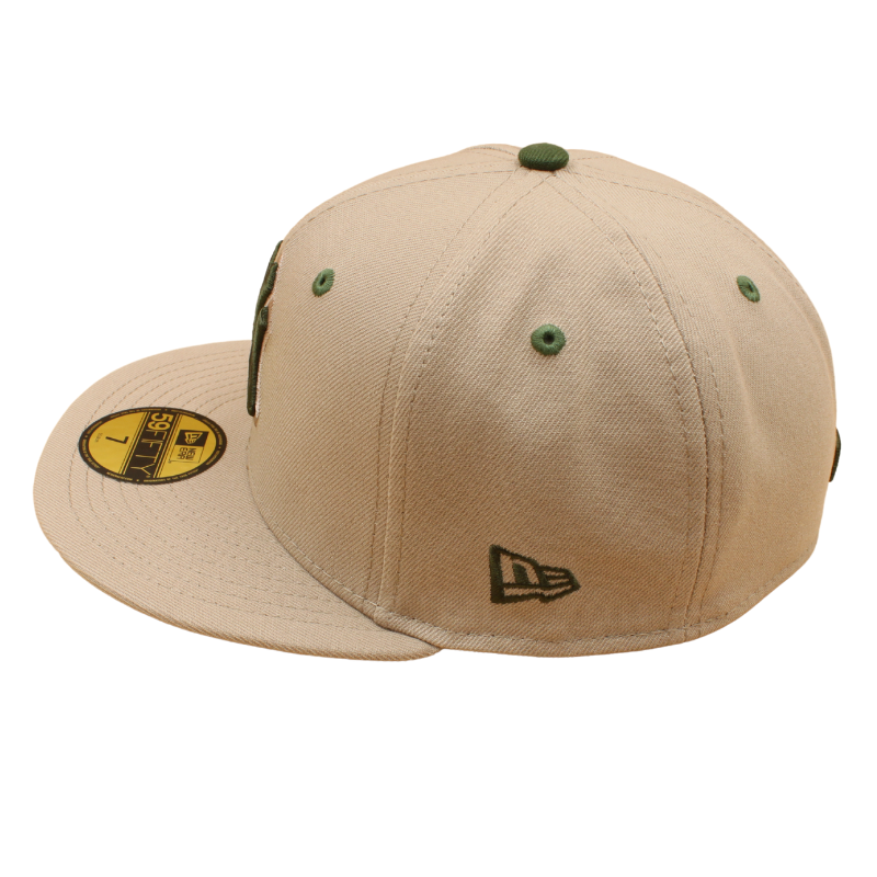 New Era - 59FIFTY Fitted Cap - New York Yankees - Camel/Rifle Green UV - Headz Up 
