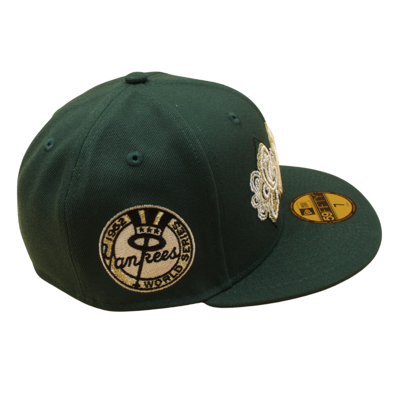 New Era 59FIFTY New York Yankees cap med paisley mønster i mørkegrøn, WS 1962 design, afslappet og stilfuldt hovedbeklædning