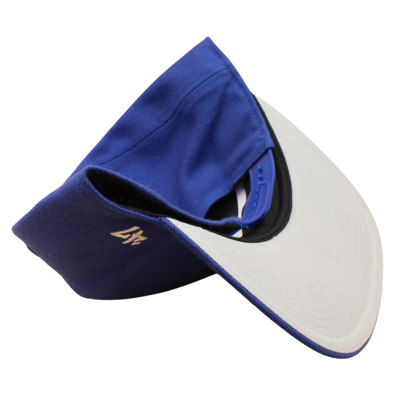 '47 Los Angeles Dodgers Captain Snapback Cap i royalblå med Dodgers-logo og flat skygge, afslappet baseballkasket.