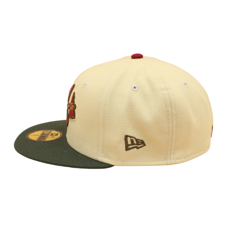 Atlanta Braves Cooperstown 59Fifty Fitted All Star Game 2000 - Vegas Gold/Dark Green - Headz Up 