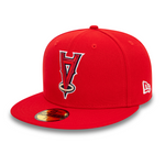 New Era - 59FIFTY Fitted Cap - Upside Down AOP - Anaheim Angels Cooperstown - Red - Headz Up 