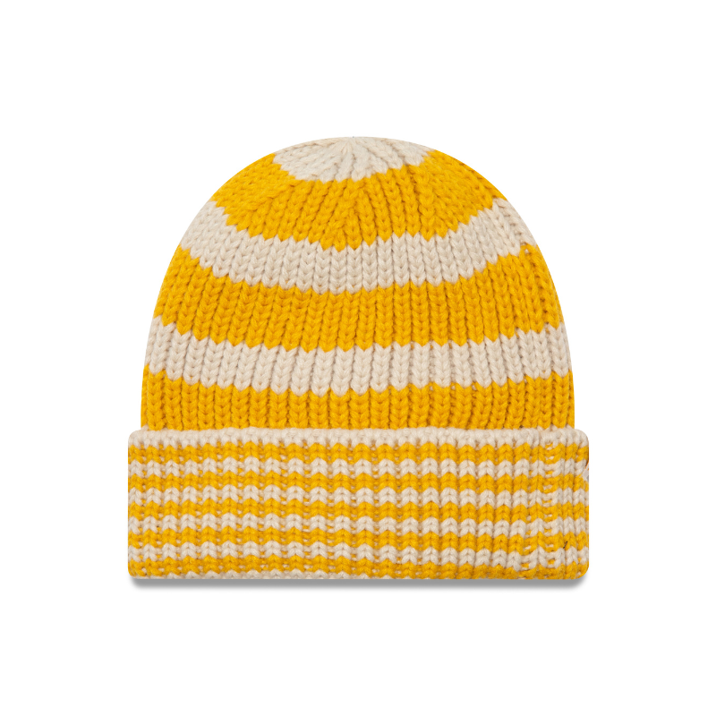 New Era - NE Stripe Beanie - Yellow - Headz Up 