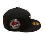 New Era - 59FIFTY Fitted - Chicago Bulls - 6X Champs - Black/Silver - Headz Up 