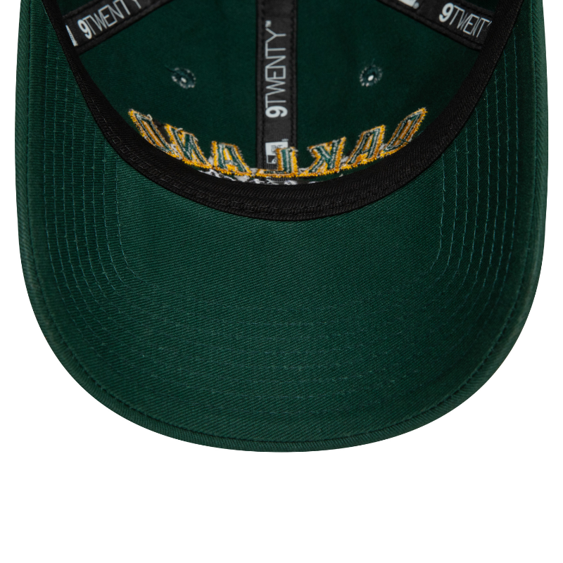 New Era -MLB Wordmark - Oakland Athletics - 9Twenty - Dark Green - Headz Up 