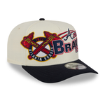 New Era - 9FIFTY A-Frame Snapback - Classics - Atlanta Braves - Chrome/Navy - Headz Up 