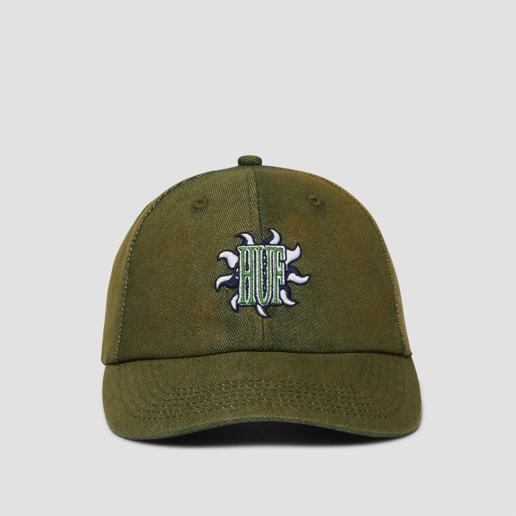 HUF - APOLLO Denim - 6-Panel Dad Cap - Thyme Green - Headz Up 