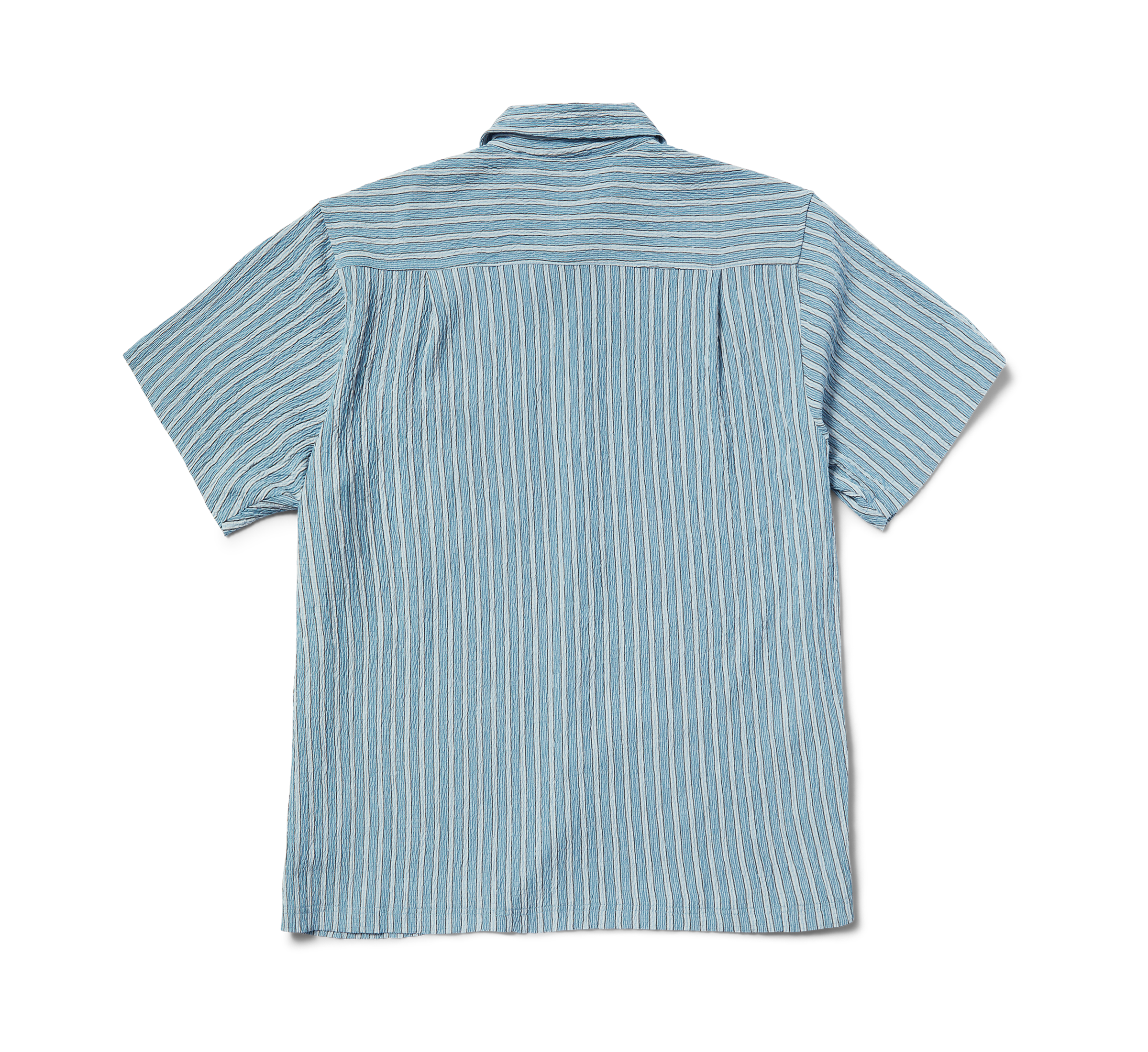 HUF - APOLLO S/S STRIPED SHIRT - POOL BLUE - Headz Up 