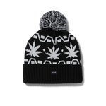 HUF - APRES Cuff Pom Beanie - Black - Headz Up 