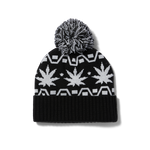 HUF - APRES Cuff Pom Beanie - Black - Headz Up 