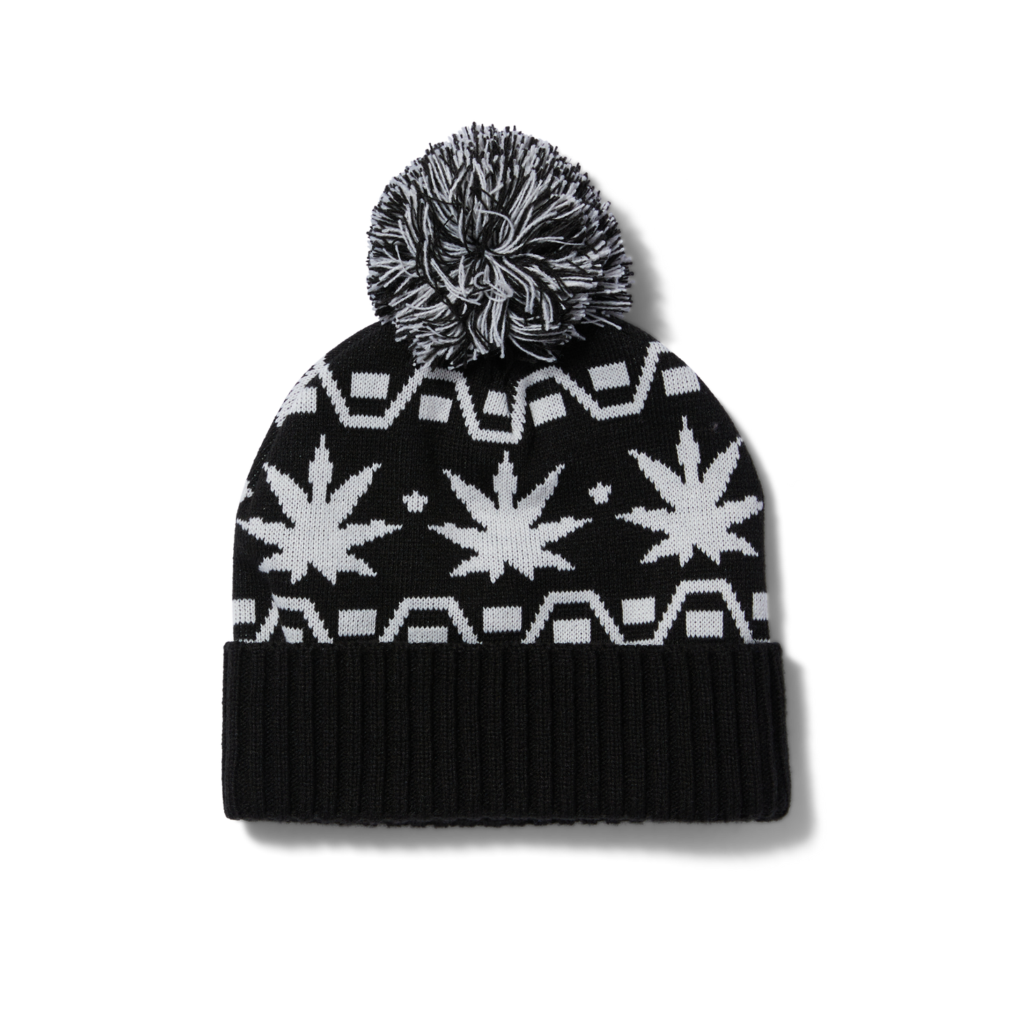 HUF - APRES Cuff Pom Beanie - Black