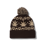 HUF - APRES Cuff Pom Beanie - Brown - Headz Up 