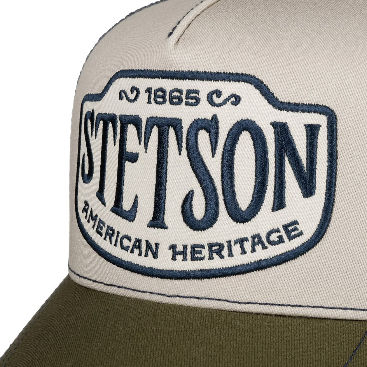Stetson - Western Patch - Trucker Cap - Stone/Olive/Navy - Headz Up 