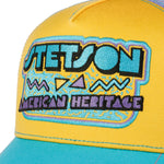 Stetson - 80's - Trucker Cap - Yellow/Purple/Teal - Headz Up 