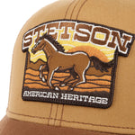 Stetson - Baseball Trucker Cap - Mustang - Khaki/Brown - Headz Up 