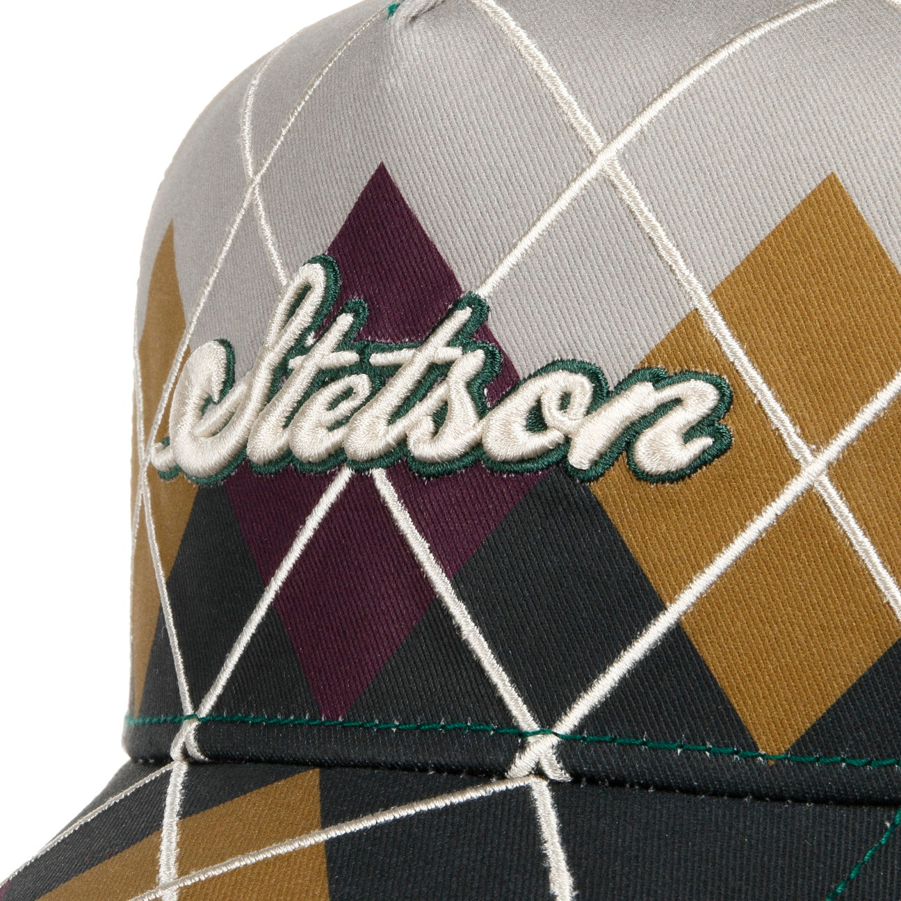 Stetson - Argyle Trucker Cap - Green/Grey - Headz Up 