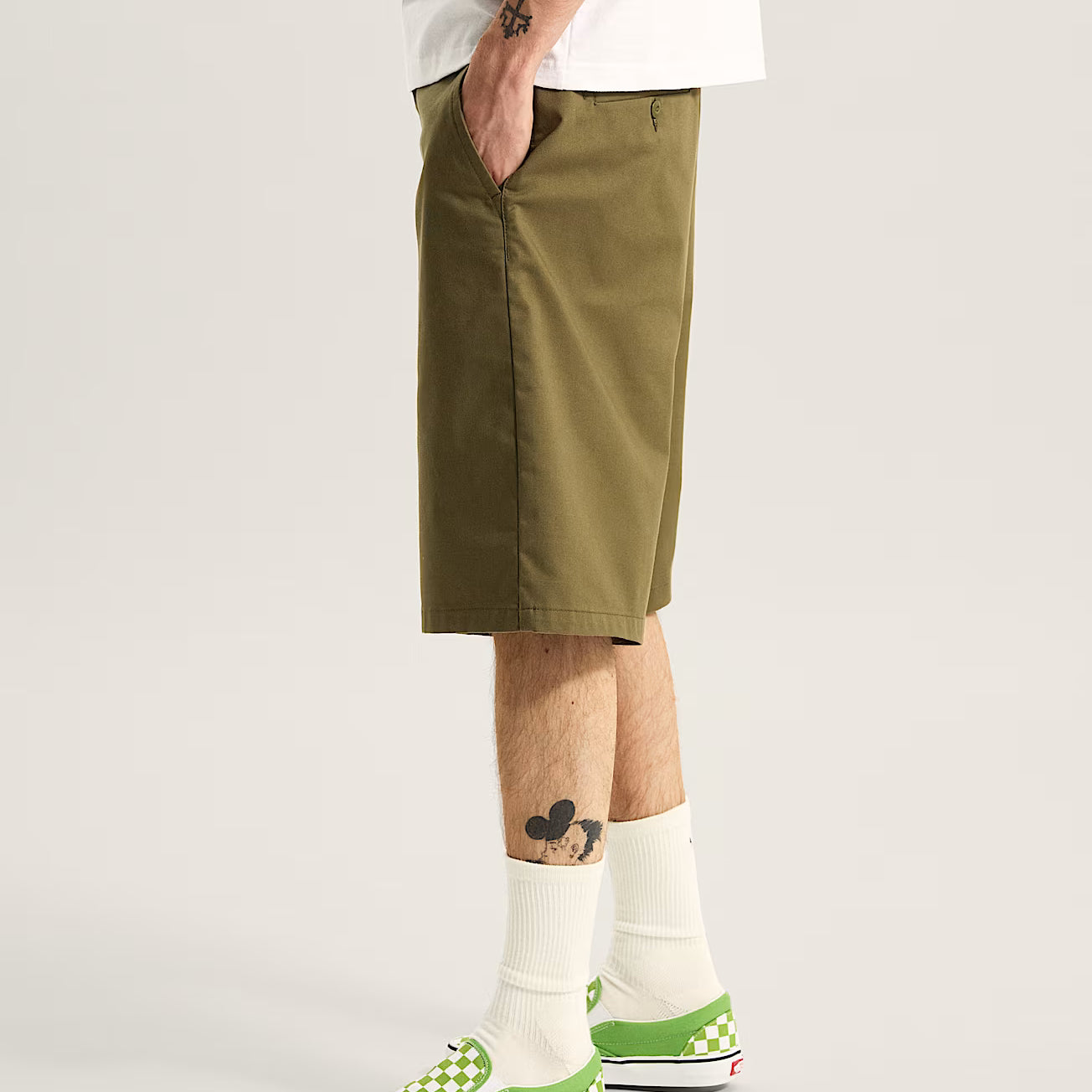 VANS - Authentic Chino Straight Trousers - Olive - Headz Up 