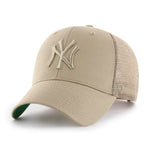 '47 New York Yankees Branson trucker cap i khakifarvet tonal design set forfra