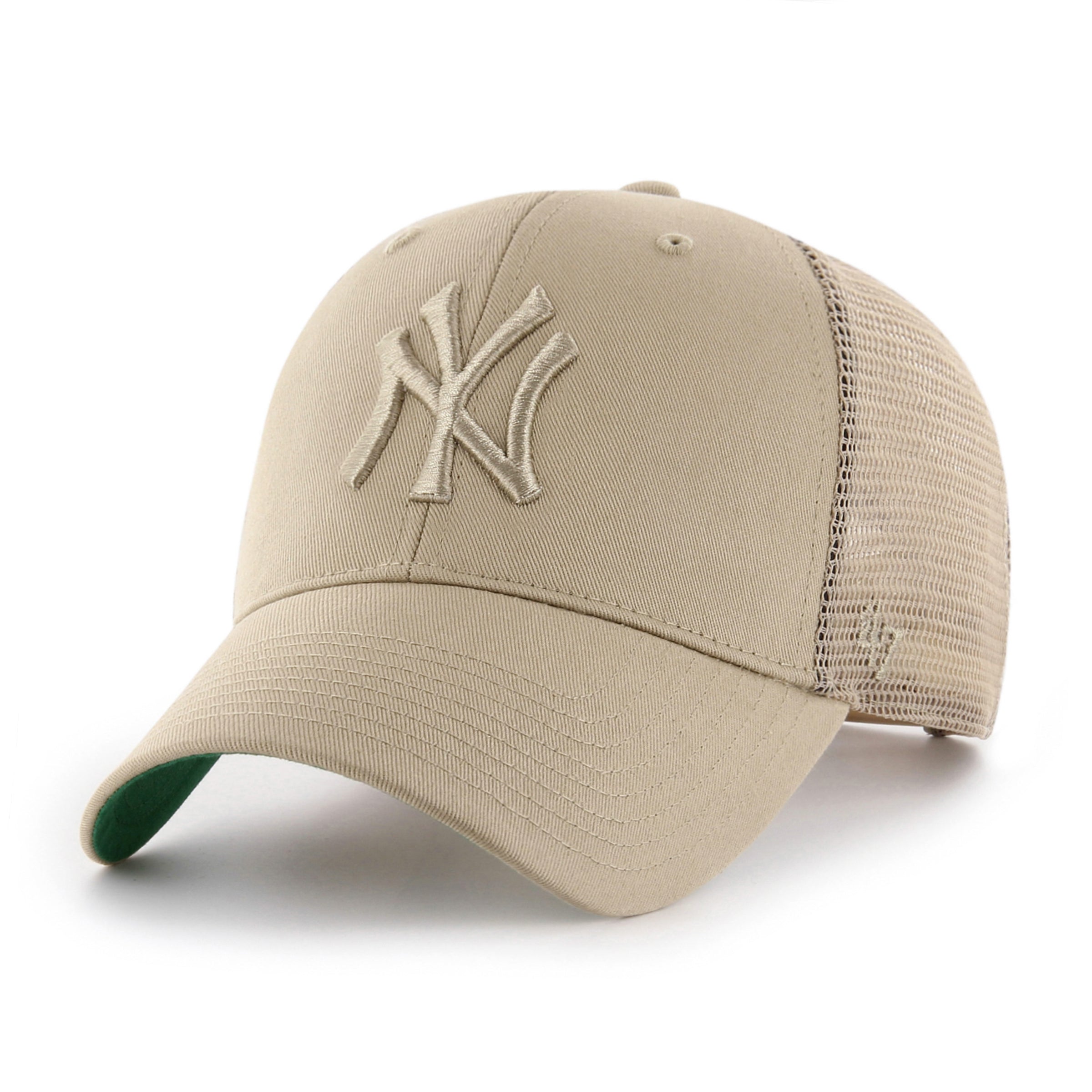 '47 New York Yankees Branson trucker cap i khakifarvet tonal design set forfra