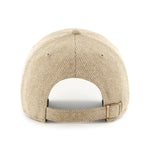 '47 New York Yankees kasket i herringbone stof, justerbar med khaki farve og logo foran, afslappet sportstil.