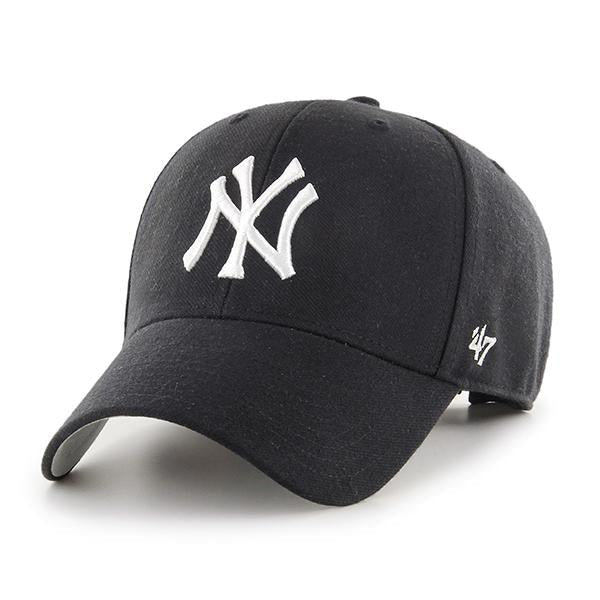 '47 - New York Yankees - MVP - Snapback - Baseball Cap - Black  Grey UV - Headz Up 
