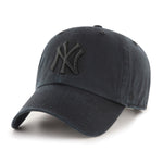 '47 - New York Yankees - MLB - Clean Up - Adjustable Cap - Black On Black - Headz Up 