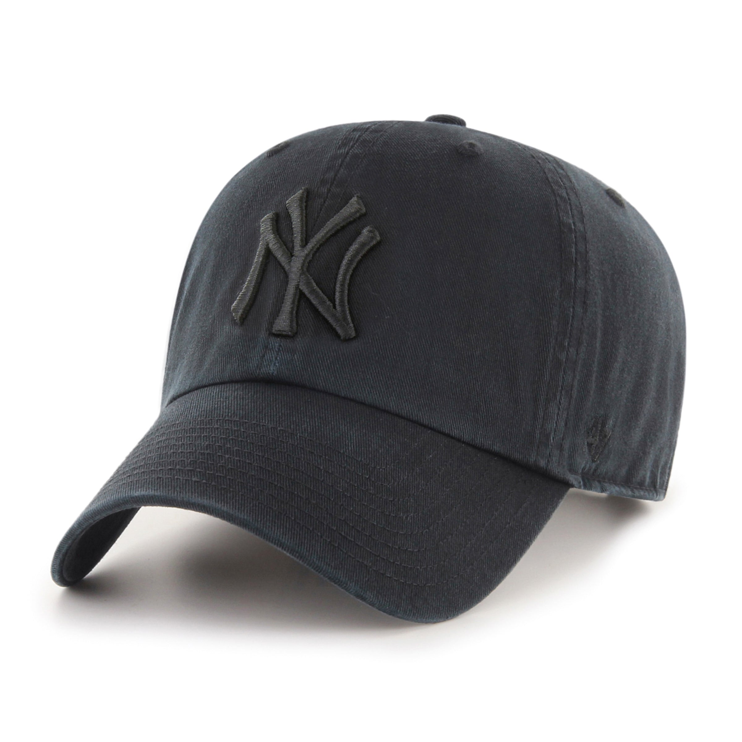 '47 - New York Yankees - MLB - Clean Up - Adjustable Cap - Black On Black - Headz Up 