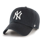 Sort '47 New York Yankees MLB justerbar cap med logo, blødt stof og komfortabel pasform.