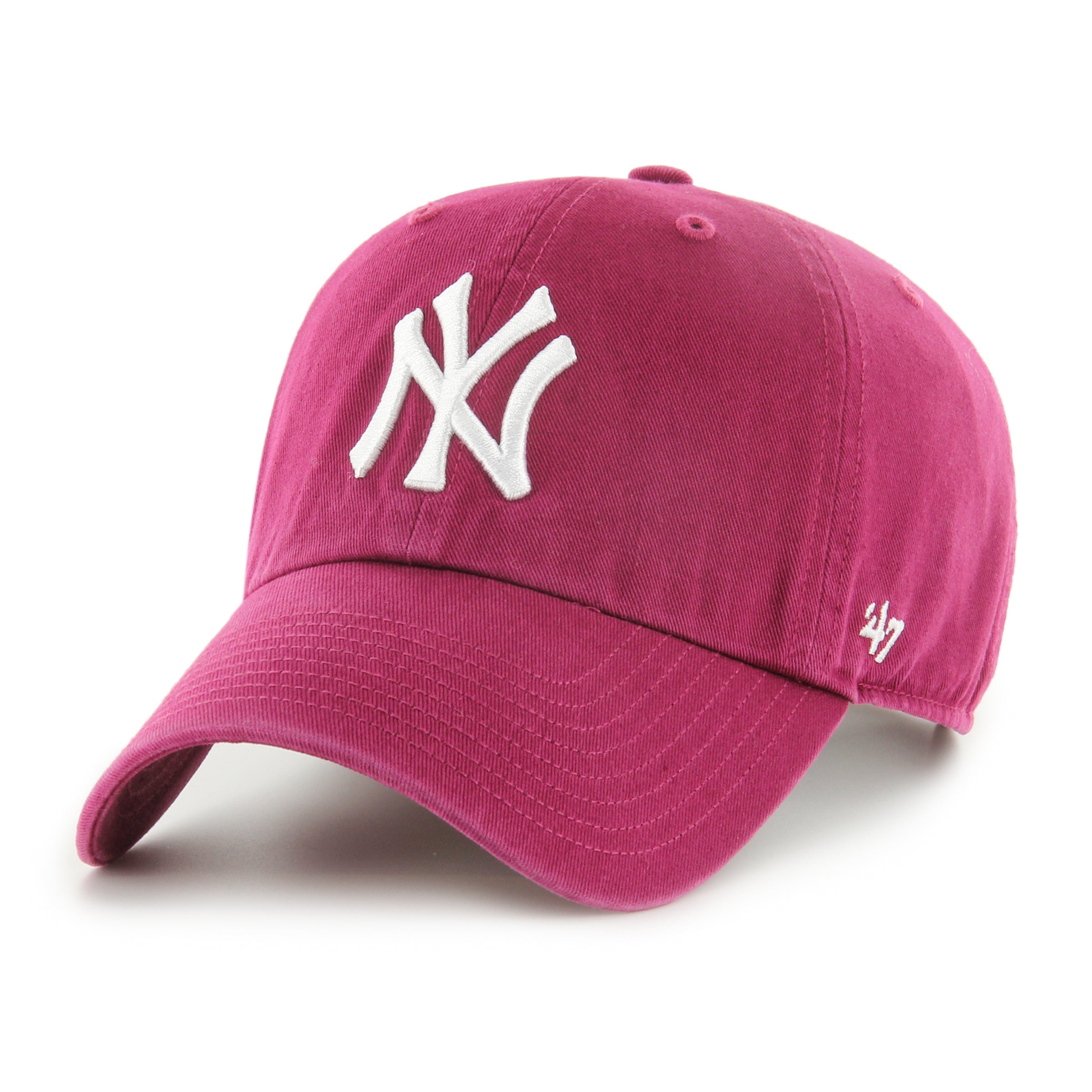 '47 - New York Yankees - MLB - Clean Up Adjustable Cap - Berry - Headz Up 