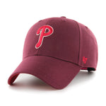 '47 - Philadelphia Phillies MVP Sure Shot Snapback - Maroon - Headz Up 