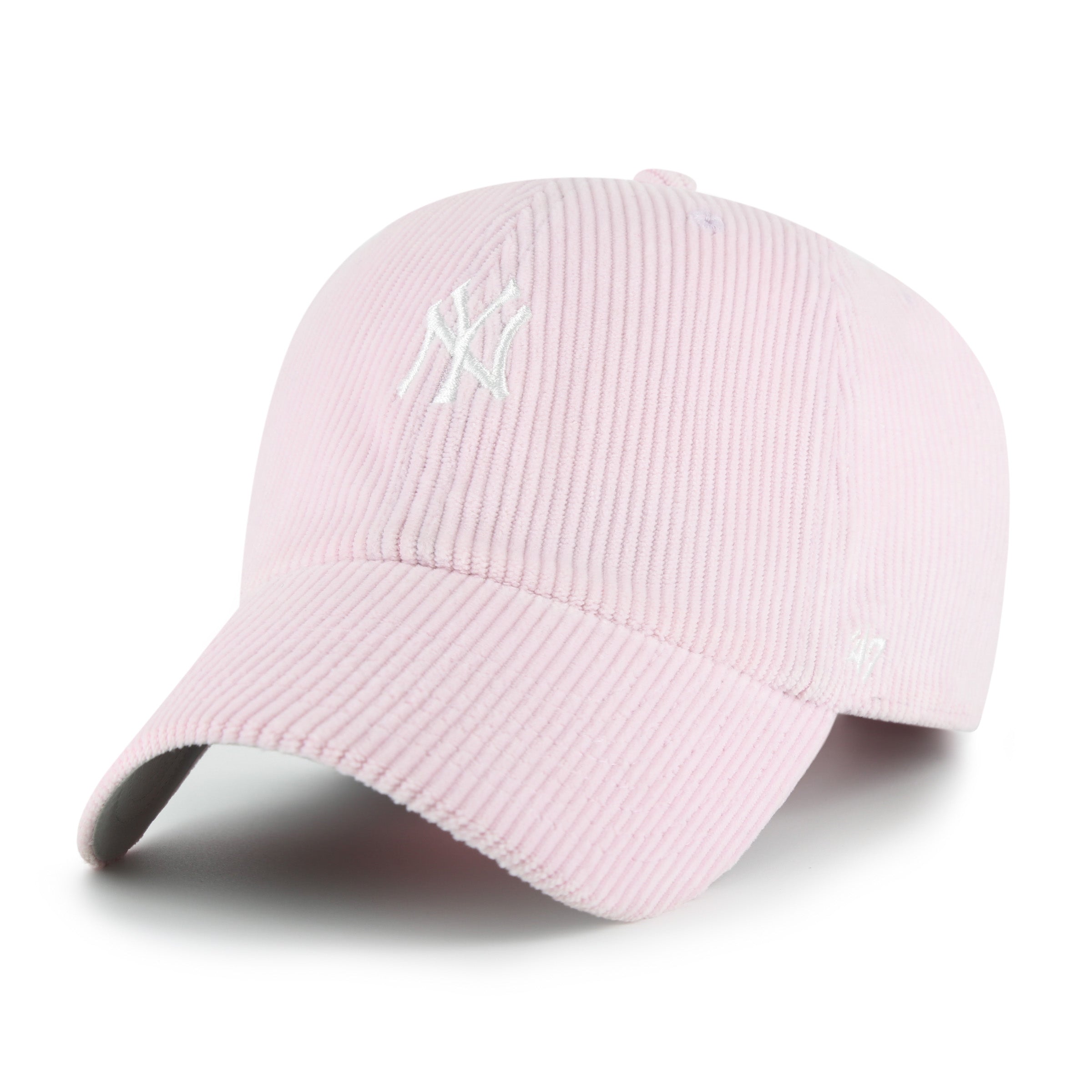 '47 - New York Yankees - Cord Base Runner - Clean Up Adjustable Cap - Light Pink - Headz Up 