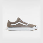 VANS Old Skool sko med bungee snørebånd, klassisk skodesign i lær og stof, sort med hvide detaljer, casual fodtøj