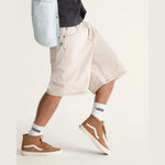 VANS Check-5 baggy denim shorts i naturlig farve, casual bukser i slidstærkt denim med løs pasform