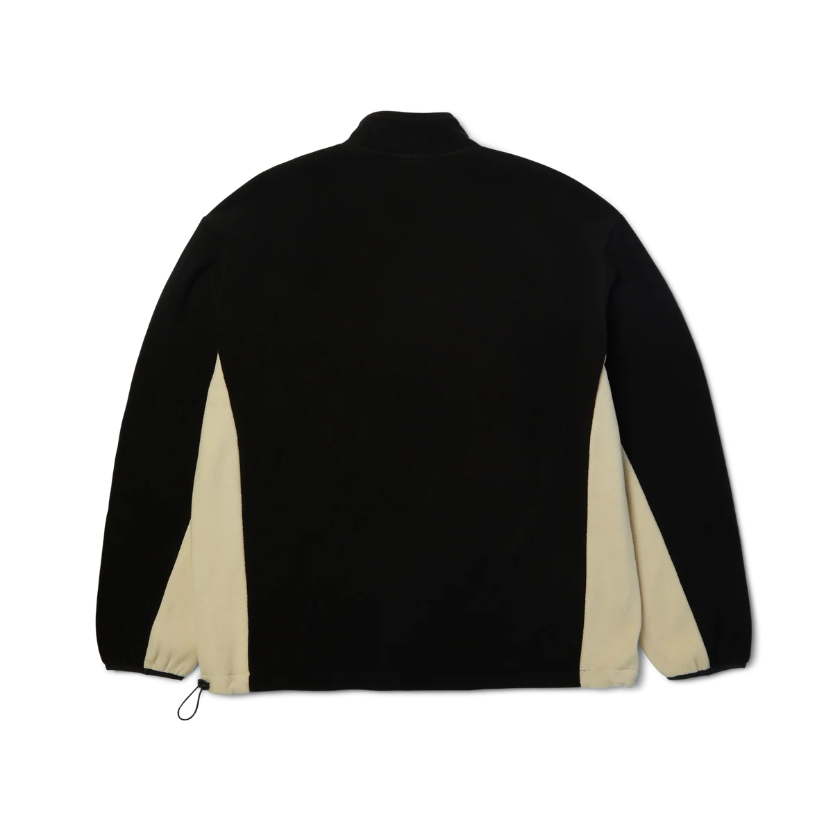 HUF Basecamp quarter zip fleece i sort med høj krave og brystlomme