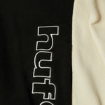 HUF Basecamp quarter-zip polar fleece i sort med høj krave og brystlomme