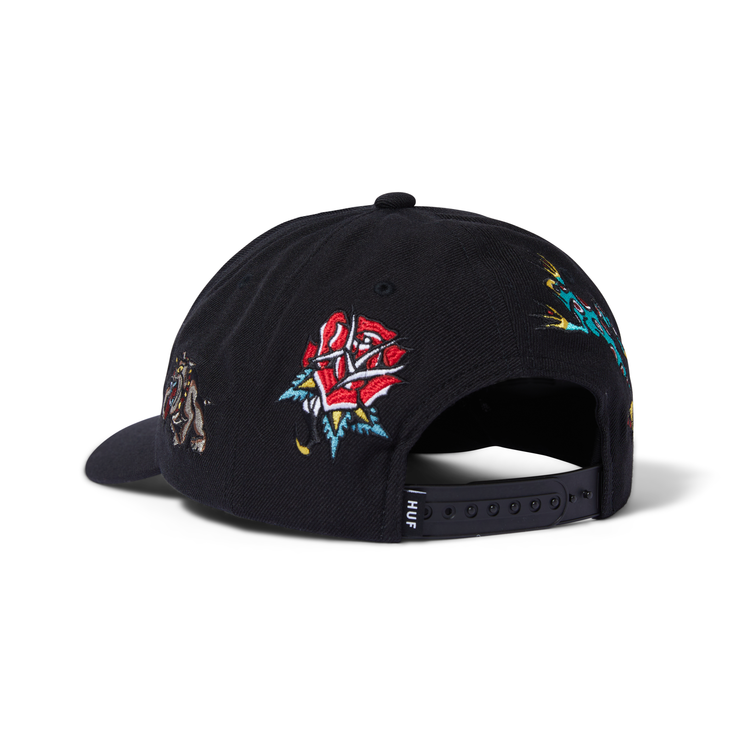 HUF - Bledsoe 6-Panel Snapback Cap - Black - Headz Up 