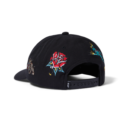 HUF - Bledsoe 6-Panel Snapback Cap - Black