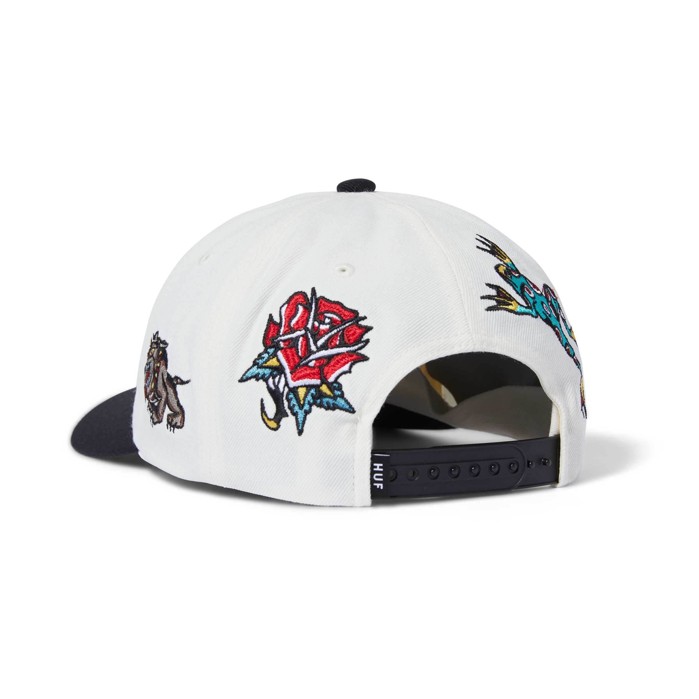 HUF - Bledsoe 6-Panel Snapback Cap - White - Headz Up 