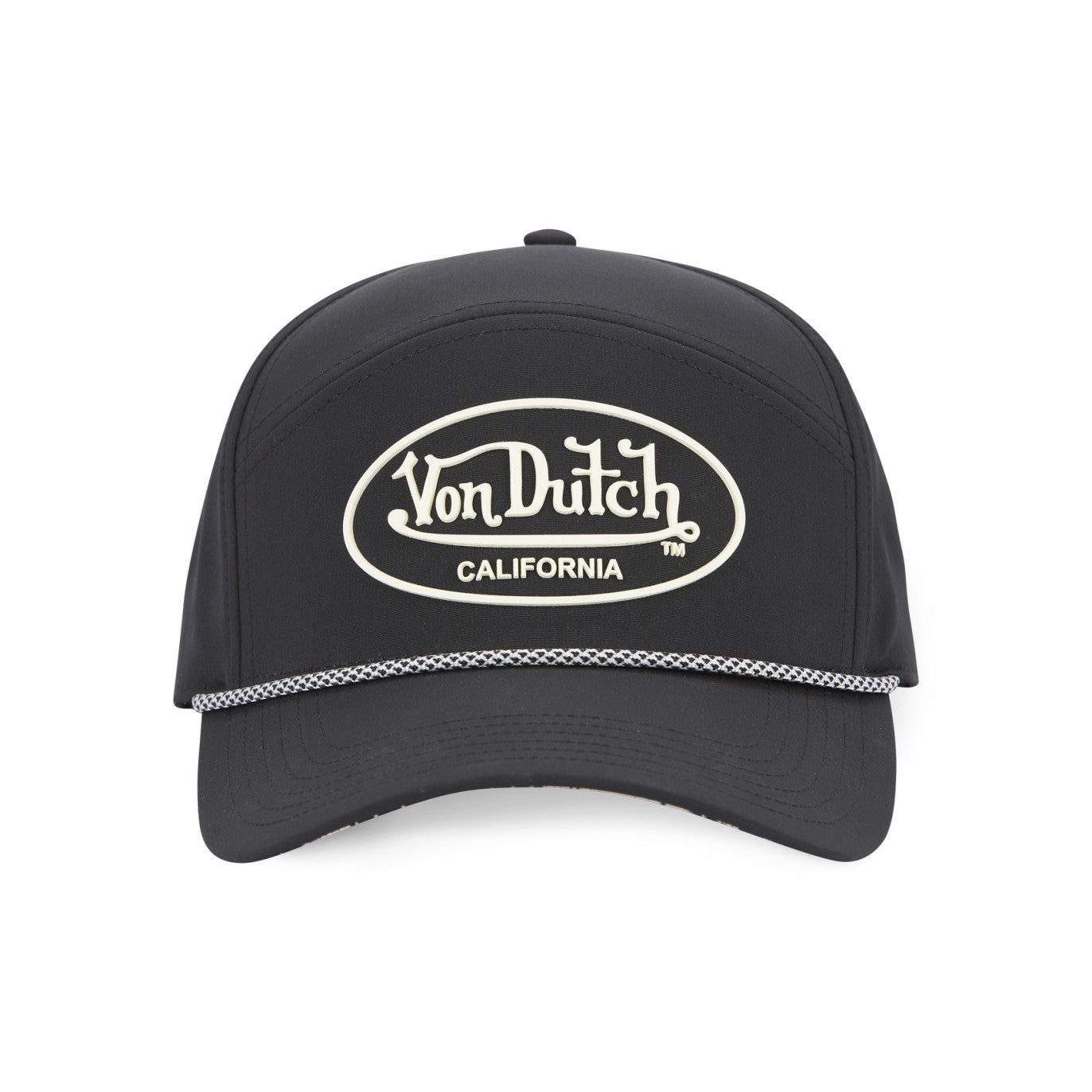 Von Dutch - Rubber Patch - 6-Panel Cap - Black - Headz Up 