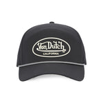 Von Dutch - Rubber Patch - 6-Panel Cap - Black - Headz Up 