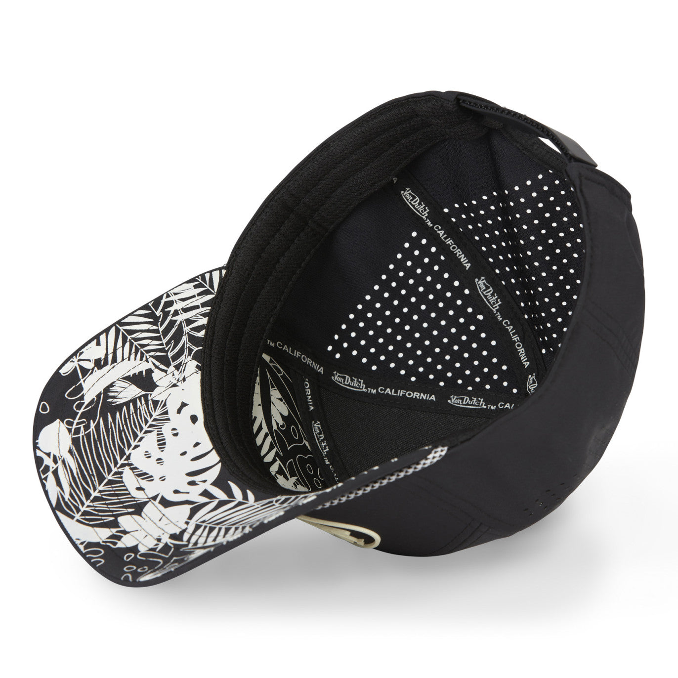 Von Dutch - Rubber Patch - 6-Panel Cap - Black - Headz Up 