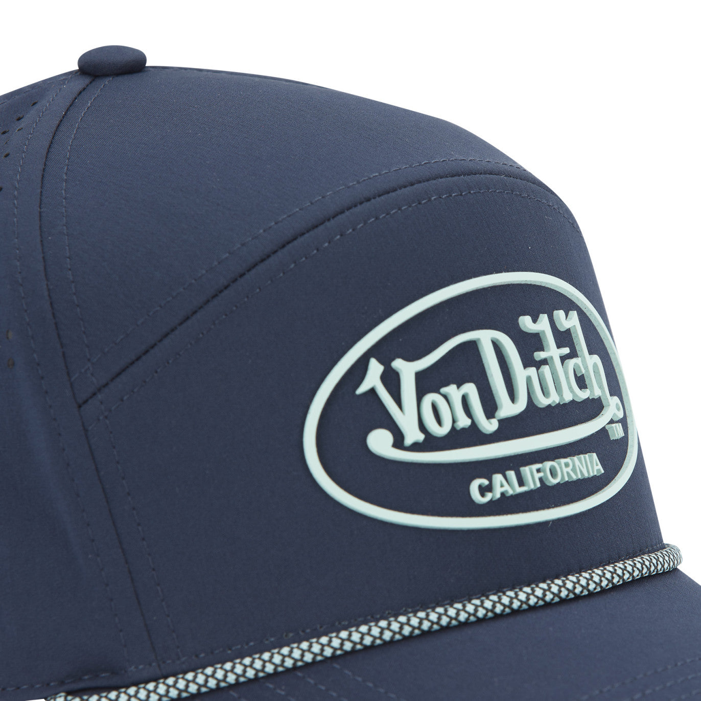 Von Dutch - Rubber Patch - 6-Panel Cap - Navy - Headz Up 