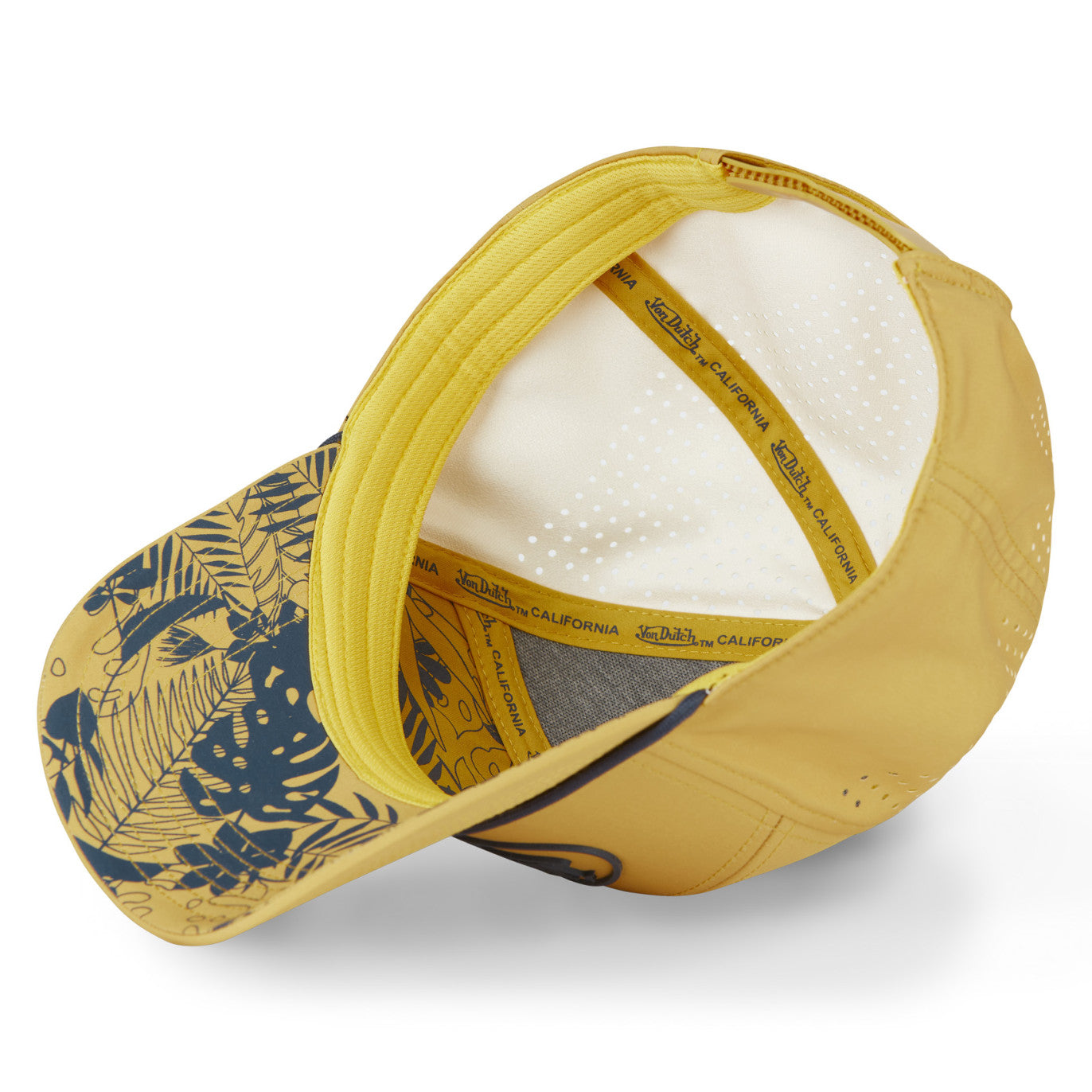 Von Dutch - Rubber Patch - 6-Panel Cap - Yellow - Headz Up 