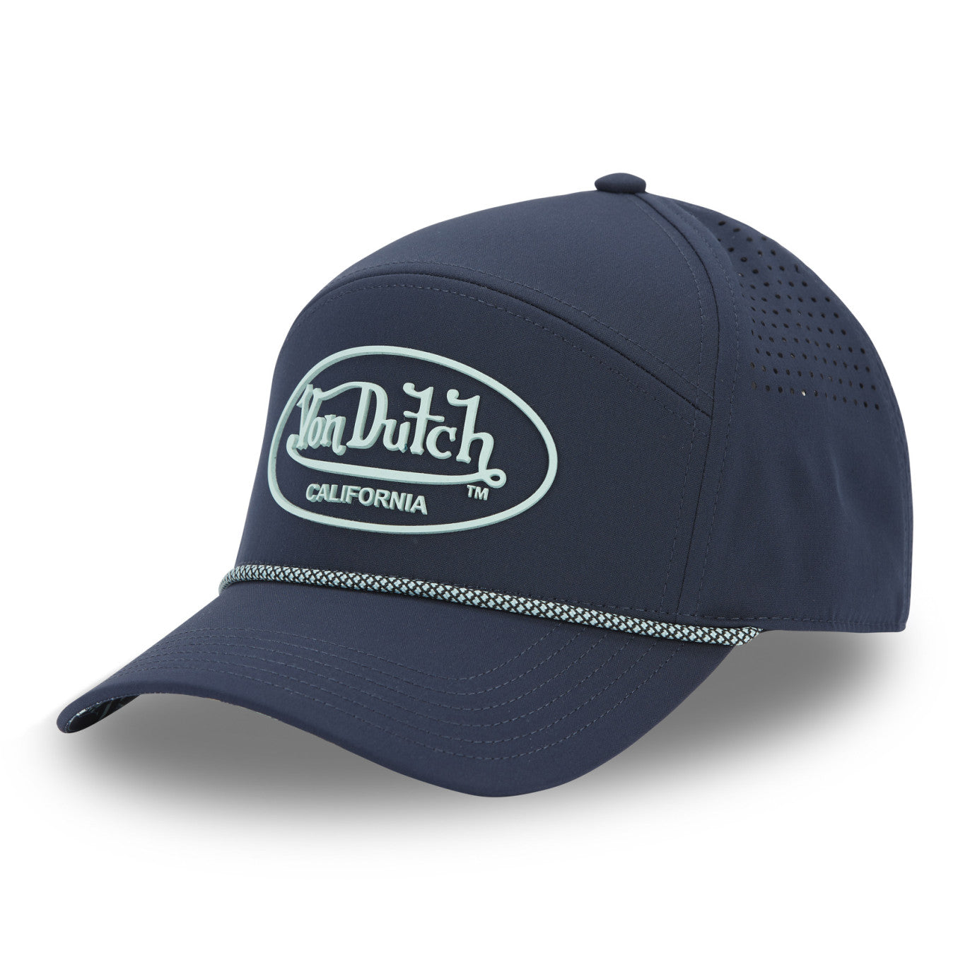 Von Dutch - Rubber Patch - 6-Panel Cap - Navy - Headz Up 